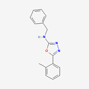 N-Benzyl-5-(2-methylphenyl)-1,3,4-oxadiazol-2-amine