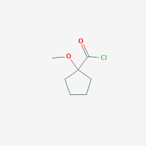 molecular formula C7H11ClO2 B1521244 1-甲氧基环戊烷-1-羰基氯 CAS No. 73555-14-3