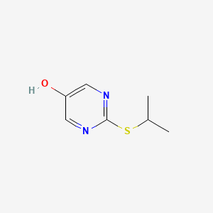 molecular formula C7H10N2OS B15212451 2-(Isopropylthio)pyrimidin-5-ol CAS No. 90339-12-1