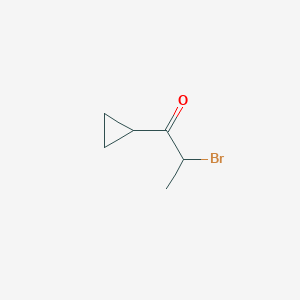 molecular formula C6H9BrO B1521246 2-溴-1-环丙基丙酮 CAS No. 34650-66-3