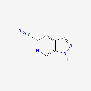 molecular formula C7H4N4 B1521249 1H-吡唑并[3,4-c]吡啶-5-腈 CAS No. 633328-50-4