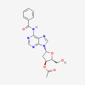 [(2R,3S,5R)-5-(6-benzamidopurin-9-yl)-2-(hydroxymethyl)oxolan-3-yl] Acetate