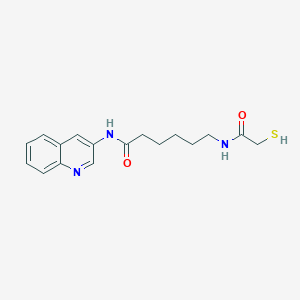 6-(2-mercaptoacetamido)-N-(quinolin-3-yl)hexanamide