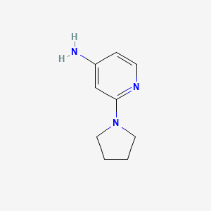 molecular formula C9H13N3 B1521272 2-(吡咯烷-1-基)吡啶-4-胺 CAS No. 35981-63-6