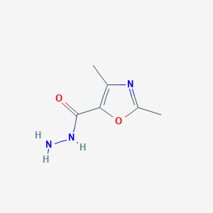 molecular formula C6H9N3O2 B1521276 2,4-二甲基-1,3-恶唑-5-甲酰肼 CAS No. 89598-65-2