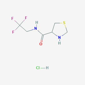 N-(2,2,2-trifluoroethyl)-1,3-thiazolidine-4-carboxamide hydrochloride
