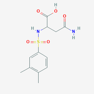 3-Carbamoyl-2-(3,4-dimethylbenzenesulfonamido)propanoic acid