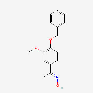 N-{1-[4-(benzyloxy)-3-methoxyphenyl]ethylidene}hydroxylamine