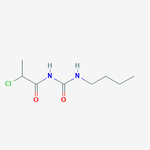 molecular formula C8H15ClN2O2 B1521295 1-丁基-3-(2-氯丙酰基)脲 CAS No. 1094363-63-9
