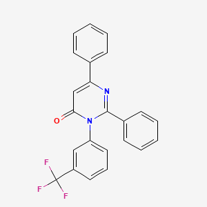 2,6-diphenyl-3-(3-(trifluoromethyl)phenyl)pyrimidin-4(3H)-one