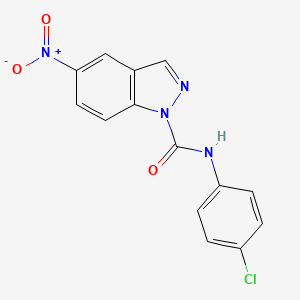 N-(4-chlorophenyl)-5-nitro-1H-indazole-1-carboxamide