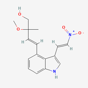 2-Methoxy-2-methyl-4-(3-(2-nitrovinyl)-1H-indol-4-yl)but-3-en-1-ol