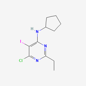 6-Chloro-N-cyclopentyl-2-ethyl-5-iodopyrimidin-4-amine