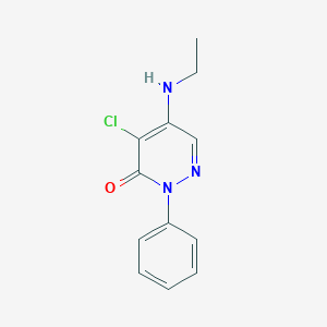 3(2H)-Pyridazinone, 4-chloro-5-(ethylamino)-2-phenyl-