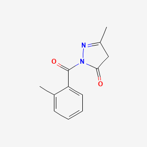 5-Methyl-2-(2-methylbenzoyl)-2,4-dihydro-3H-pyrazol-3-one