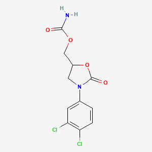 3-(3,4-Dichlorophenyl)-5-hydroxymethyl-2-oxazolidinone carbamate