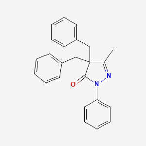 4,4-Dibenzyl-5-methyl-2-phenyl-2,4-dihydro-3H-pyrazol-3-one