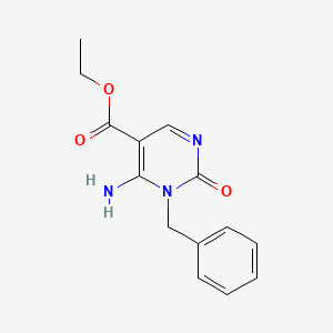 Ethyl 6-amino-1-benzyl-2-oxo-1,2-dihydropyrimidine-5-carboxylate