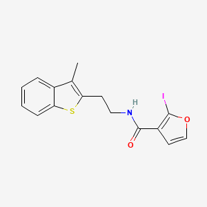 molecular formula C16H14INO2S B15213083 2-Iodo-N-[2-(3-methyl-1-benzothiophen-2-yl)ethyl]furan-3-carboxamide CAS No. 920505-56-2