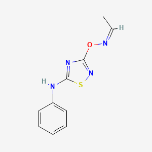 (Z)-Acetaldehyde O-(5-(phenylamino)-1,2,4-thiadiazol-3-yl) oxime