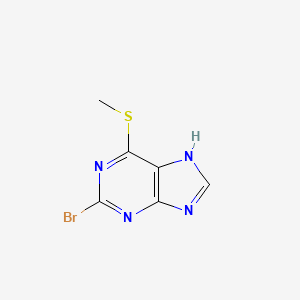 2-Bromo-6-(methylsulfanyl)-7H-purine