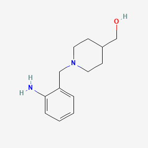molecular formula C13H20N2O B1521324 {1-[(2-氨基苯基)甲基]哌啶-4-基}甲醇 CAS No. 1152594-93-8
