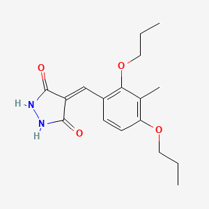 3,5-Pyrazolidinedione, 4-[(3-methyl-2,4-dipropoxyphenyl)methylene]-