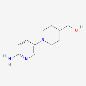 molecular formula C11H17N3O B1521325 [1-(6-氨基吡啶-3-基)哌啶-4-基]甲醇 CAS No. 1152501-47-7