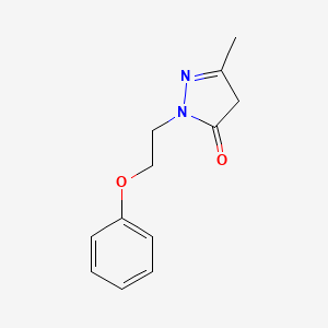 5-Methyl-2-(2-phenoxyethyl)-2,4-dihydro-3H-pyrazol-3-one