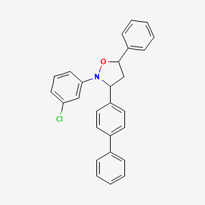 Isoxazolidine, 3-[1,1'-biphenyl]-4-yl-2-(3-chlorophenyl)-5-phenyl-