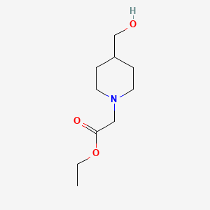 molecular formula C10H19NO3 B1521338 乙酸2-[4-(羟甲基)哌啶-1-基]乙酯 CAS No. 1094301-16-2