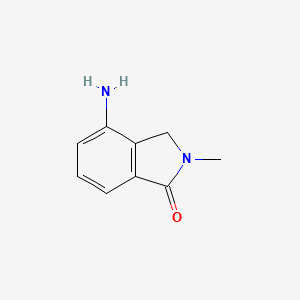 molecular formula C9H10N2O B1521341 4-Amino-2-methyl-2,3-dihydro-1H-isoindol-1-one CAS No. 682757-53-5