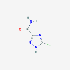 molecular formula C3H3ClN4O B1521342 5-氯-1H-1,2,4-三唑-3-甲酰胺 CAS No. 54671-66-8