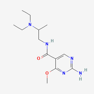 2-Amino-N-(2-(diethylamino)propyl)-4-methoxy-5-pyrimidinecarboxamide