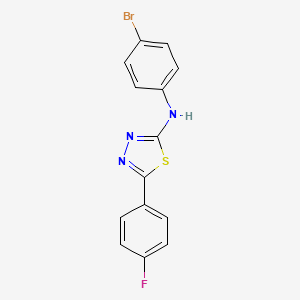 N-(4-bromophenyl)-5-(4-fluorophenyl)-1,3,4-thiadiazol-2-amine