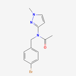 N-[(4-Bromophenyl)methyl]-N-(1-methyl-1H-pyrazol-3-yl)acetamide