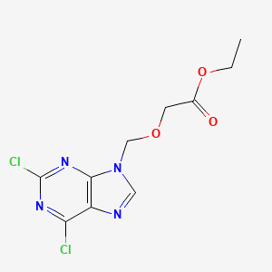 Ethyl 2-((2,6-dichloro-9H-purin-9-yl)methoxy)acetate