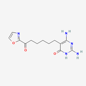 2,6-Diamino-5-[6-(1,3-oxazol-2-yl)-6-oxohexyl]pyrimidin-4(1H)-one