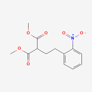 B15213663 Dimethyl[2-(2-nitrophenyl)ethyl]propanedioate CAS No. 5395-45-9