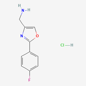 (2-(4-Fluorophenyl)oxazol-4-YL)methanamine hydrochloride