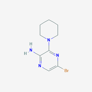 2-Amino-5-bromo-3-piperidin-1-ylpyrazine