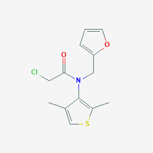 2-Chloro-N-(2,4-dimethylthiophen-3-YL)-N-(furan-2-ylmethyl)acetamide