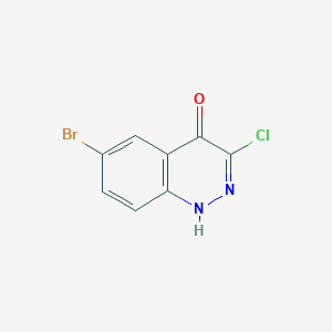 molecular formula C8H4BrClN2O B1521382 6-bromo-3-chlorocinnolin-4(1H)-one CAS No. 817209-40-8