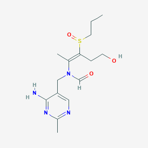 N-((4-Amino-2-methyl-5-pyrimidinyl)methyl)-N-(4-hydroxy-1-methyl-2-(propylsulfinyl)-1-butenyl)formamide