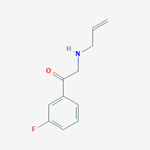 1-(3-Fluorophenyl)-2-[(prop-2-en-1-yl)amino]ethan-1-one