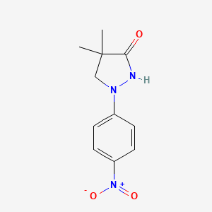 4,4-Dimethyl-1-(4-nitrophenyl)pyrazolidin-3-one