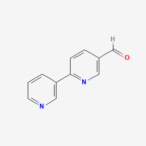 molecular formula C11H8N2O B1521385 [2,3'-联吡啶]-5-甲醛 CAS No. 179873-49-5