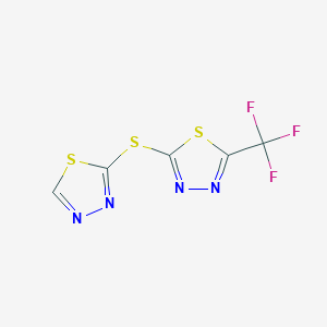 2-[(1,3,4-Thiadiazol-2-yl)sulfanyl]-5-(trifluoromethyl)-1,3,4-thiadiazole