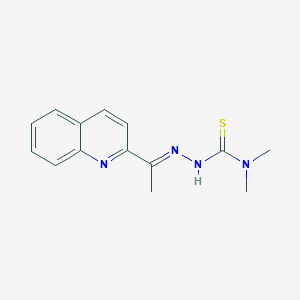 N,N-Dimethyl-2-[1-[2-quinolinyl]ethylidene]hydrazinecarbothioamide