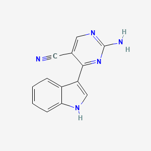 2-Amino-4-(1H-indol-3-yl)pyrimidine-5-carbonitrile